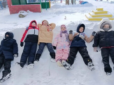 Снежный день в школе